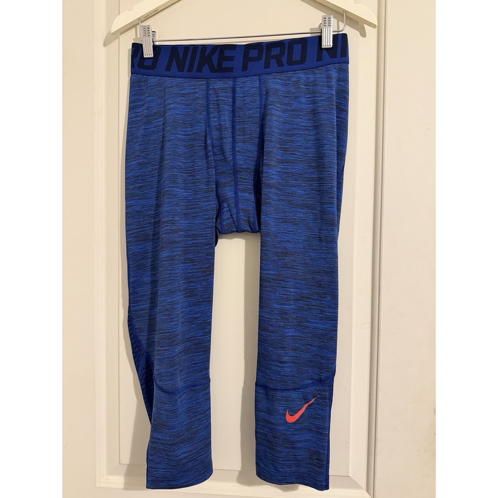 Nike Men's Pro Fit Pants Athletic Tights XL Blue Sports